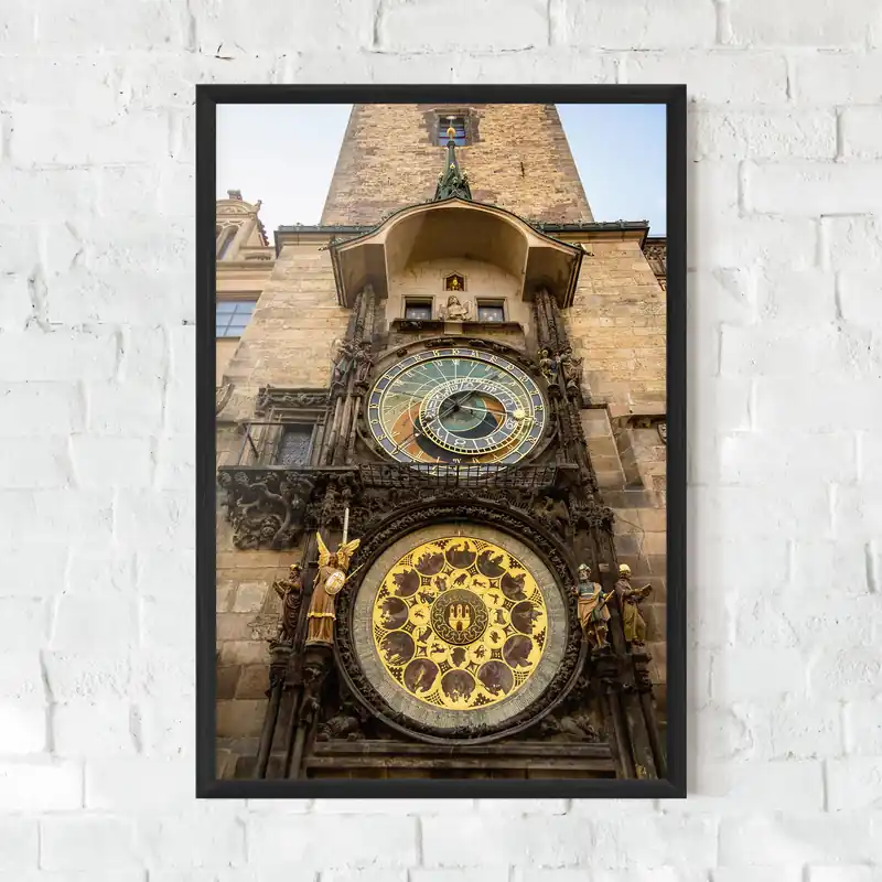 Sonderaktion Gerahmte Poster Prague Clock