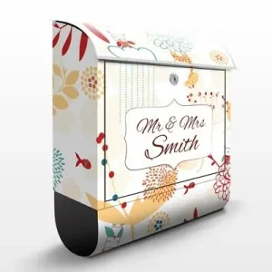 Gratis Versand Wunschtext Spring garden Briefkasten mit eigenem Text