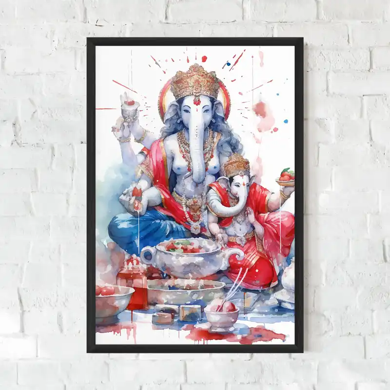 Gerahmte Poster Durga Puja Festival Jetzt Kaufen