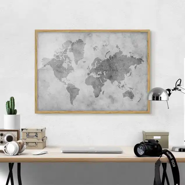 Neu Vintage Weltkarte II