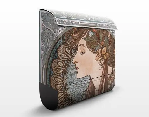 Kostenfreie Lieferung Alfons Mucha - Helena Briefkasten