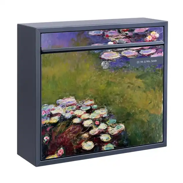 Claude Monet - Seerosen Briefkasten mit eigenem Text Saisonangebot