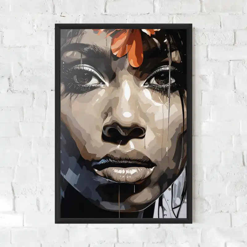 Gratis Versand Gerahmte Poster Pretty Girl Portrait