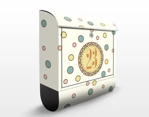 Preiswert No.JS310 WunschText Hippie-Girl Briefkasten mit eigenem Text