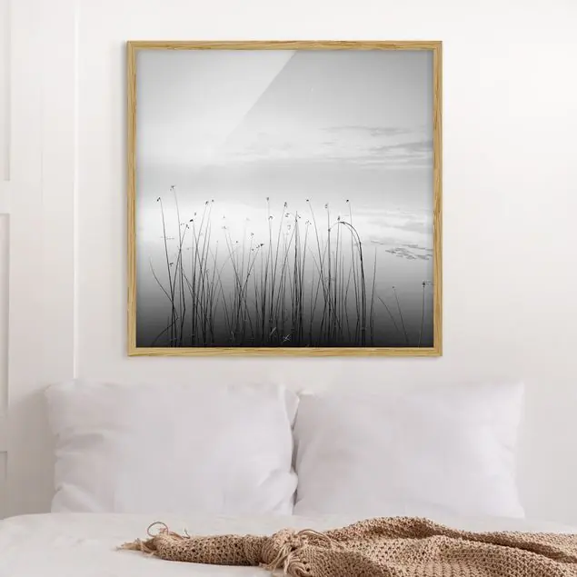 Idylle am See Schwarz-Weiß Mega-Angebot