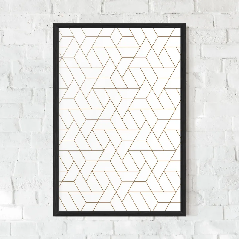 Gerahmte Poster Triangular Shape Top-Angebot