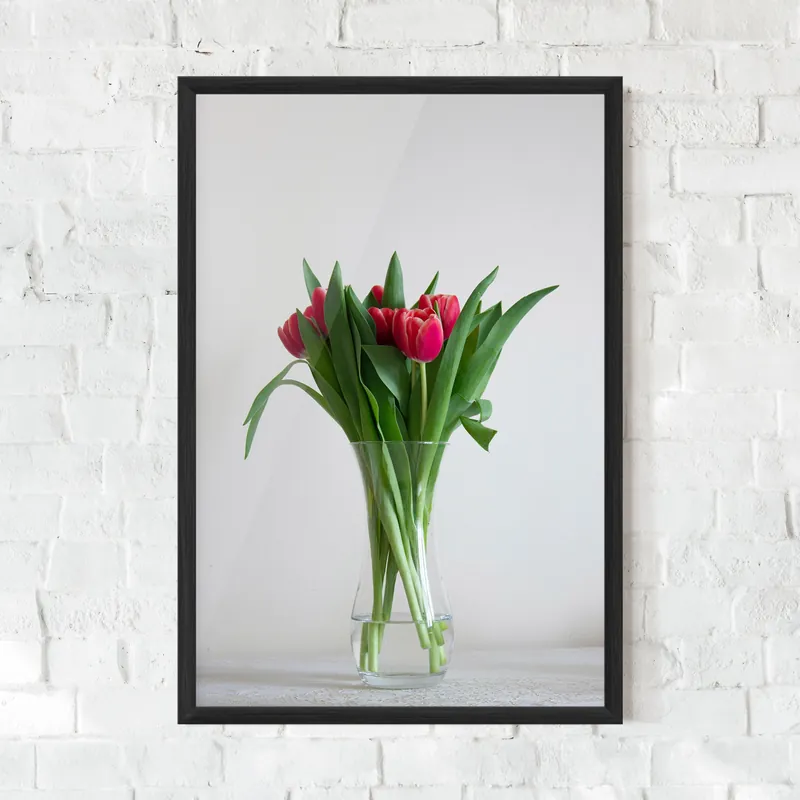 Gerahmte Poster Pretty Tulips Vase Schnäppchen