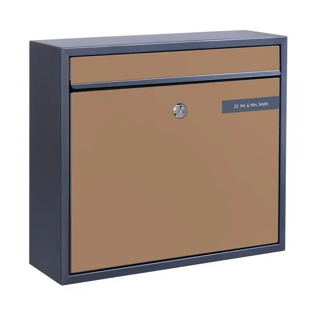 Online Kaufen Beige Briefkasten mit eigenem Text