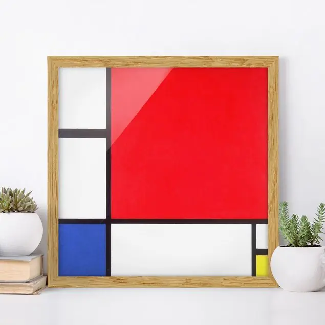 Piet Mondrian - Komposition Rot Blau Gelb Kostenloser Rückversand