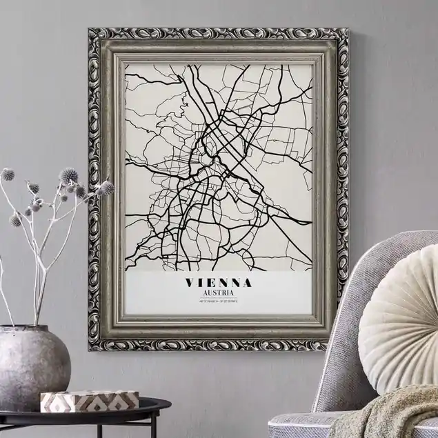Kostenloser Versand Stadtplan Vienna - Klassik