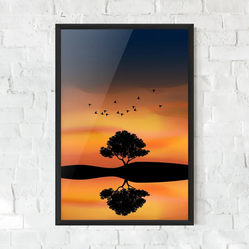 Gerahmte Poster Sundown Reflection Begrenztes Angebot
