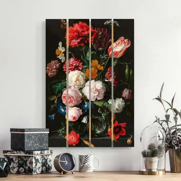 Jan Davidsz de Heem - Stillleben mit Blumen in einer Glasvase Versand Am Gleichen Tag