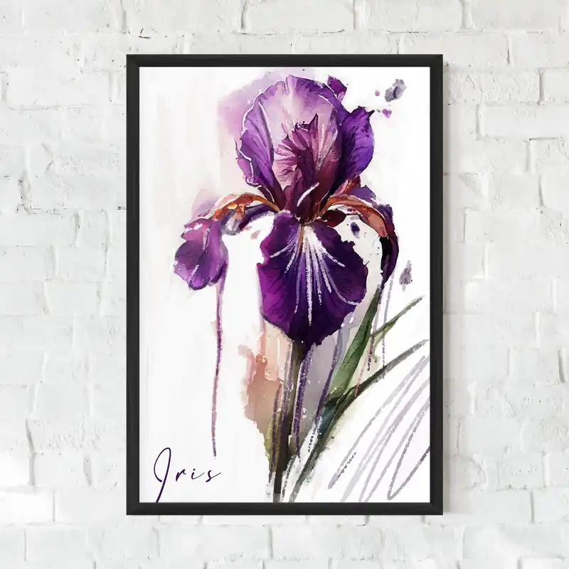 Gerahmte Poster Iris Drop Kracherpreis