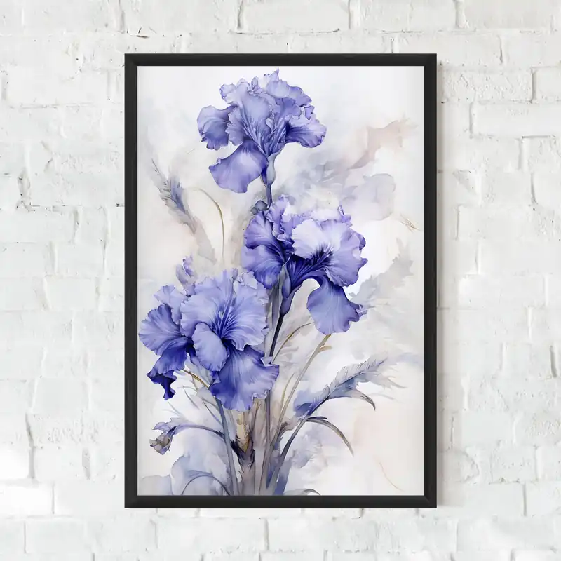 Gerahmte Poster Purple Iris Painting Finale Aktion