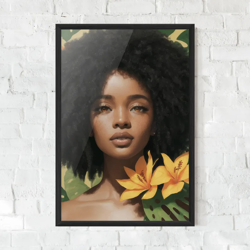 Nur Für Kurze Zeit Gerahmte Poster Beautiful African Girl