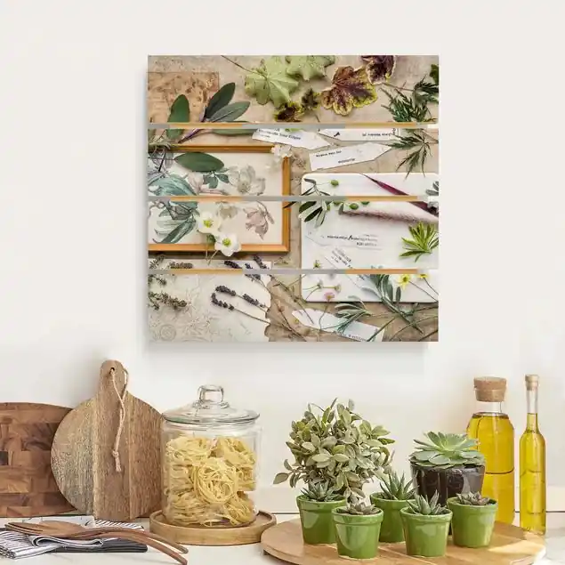 Sichere Zahlung Blumen und Gartenkräuter Vintage