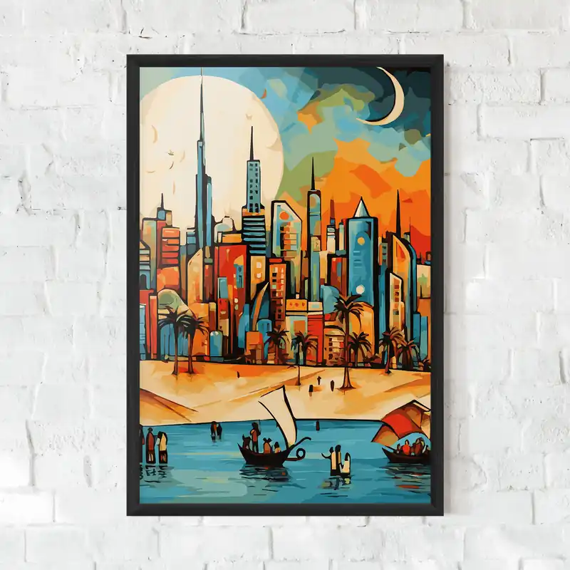 Jetzt Kaufen Gerahmte Poster African Moon