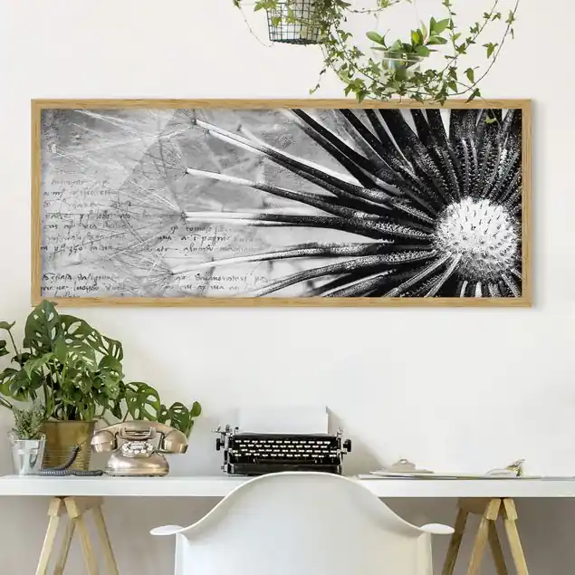 Neu Im Sortiment Pusteblume Schwarz & Weiß