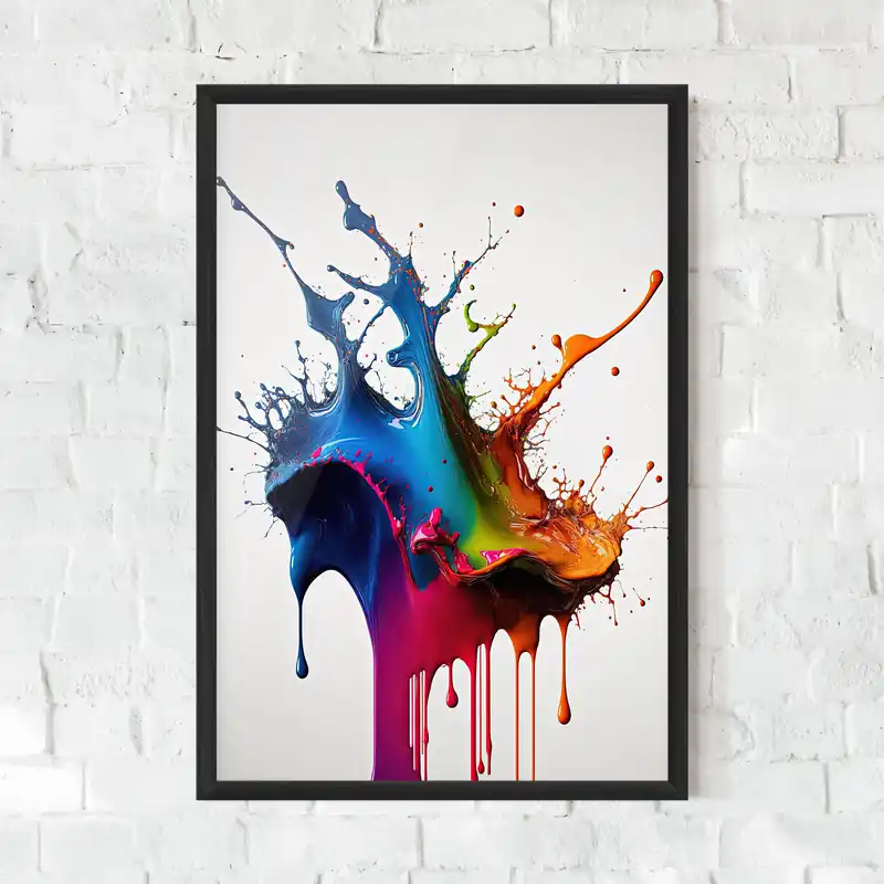 Gerahmte Poster Yellow Blue Floating Garantierte Lieferung