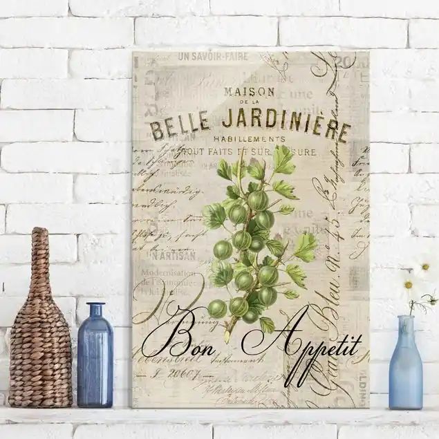 Shabby Chic Collage - Stachelbeere Markenware