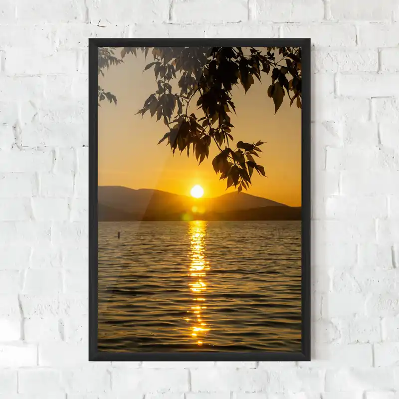 Gerahmte Poster Yellow Sunrise Online Kaufen