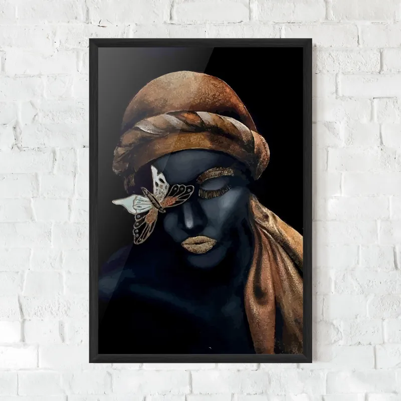 Nur Für Kurze Zeit Gerahmte Poster Butterfly Lady