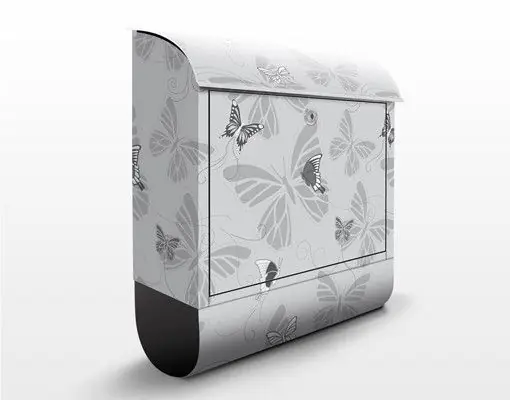 Schmetterlinge Monochrom Briefkasten Kracherpreis