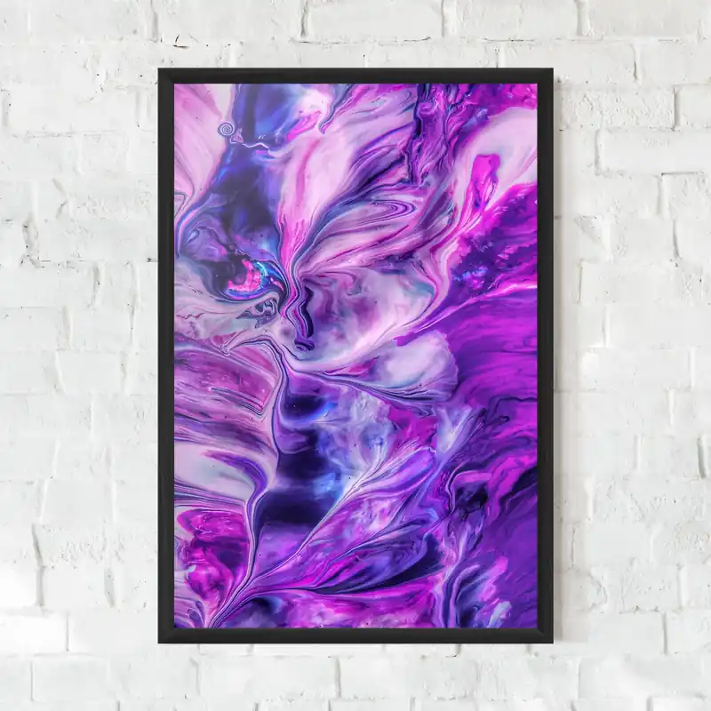 Mega-Angebot Gerahmte Poster Purple Fluid