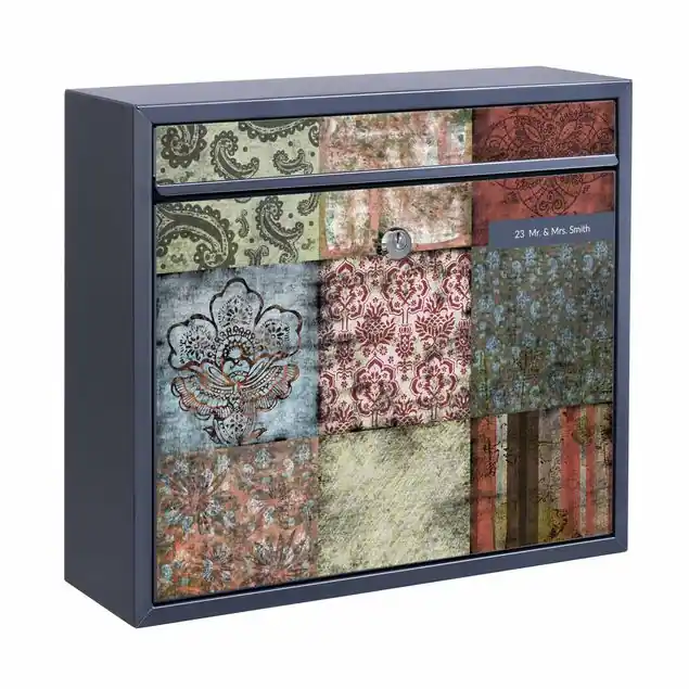 Old Patterns Briefkasten mit eigenem Text Heißes Angebot