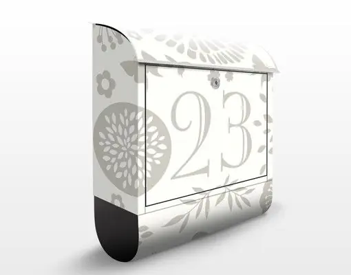 Preiswert No.JS303 WunschText Gartenidylle Briefkasten