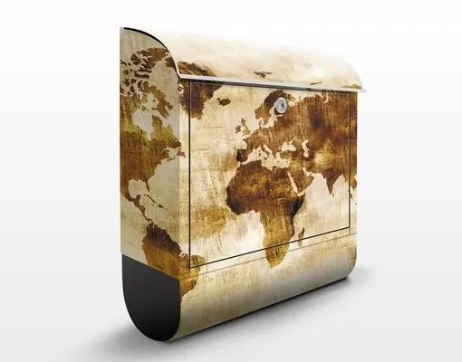 Garantierte Lieferung No.CG75 Map of the world Briefkasten