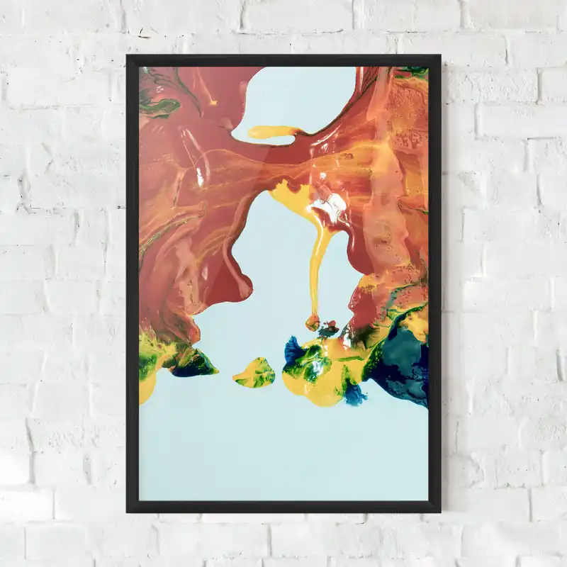 Gerahmte Poster Spilled Paint Aktuell