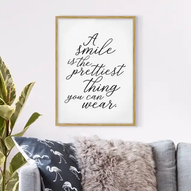 A smile is the prettiest thing Begrenztes Angebot