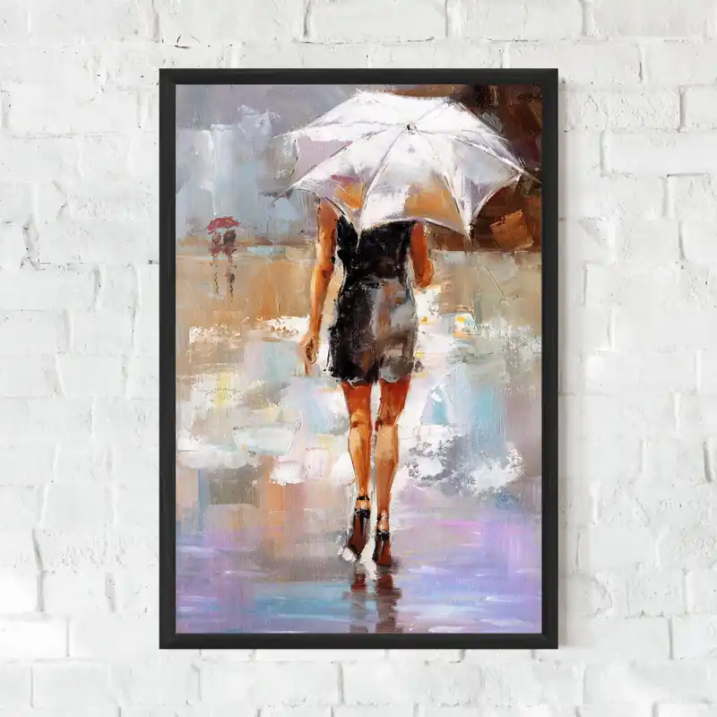 Gerahmte Poster Fashion Lady Günstig