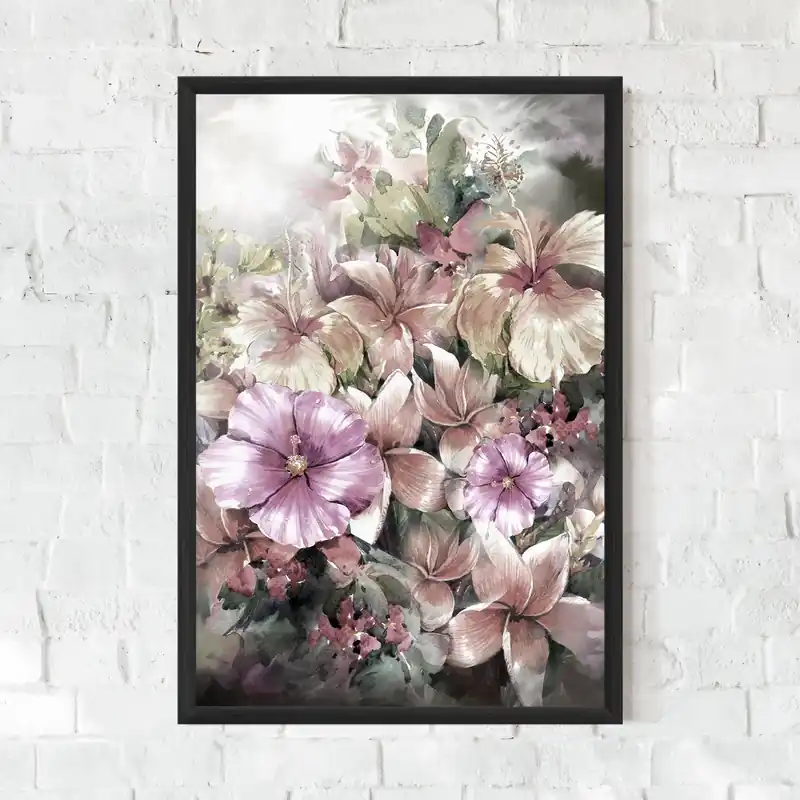 Solange Der Vorrat Reicht Gerahmte Poster Contrastul De Flori