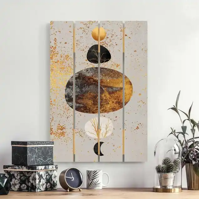 Top-Angebot Sonne und Mond in Goldglanz