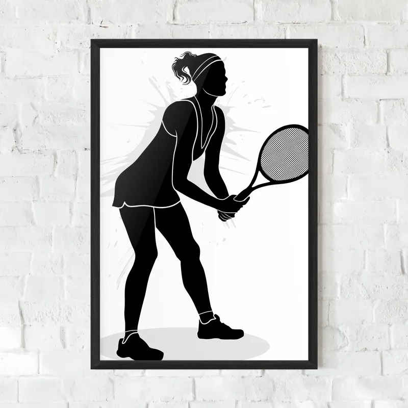 Bestpreis Gerahmte Poster Female Tennis Player