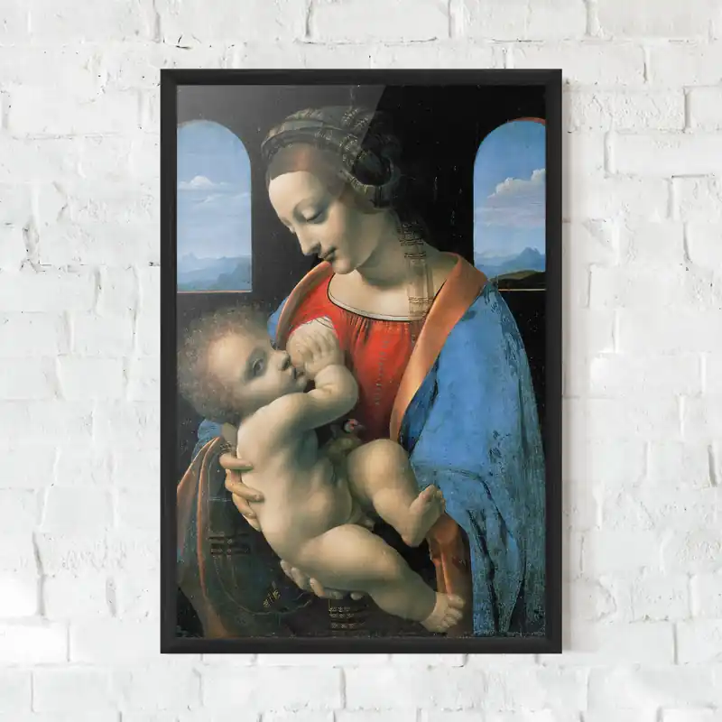 Sonderaktion Gerahmte Poster Leonardo Da Vinci Attributed Madonna Litta