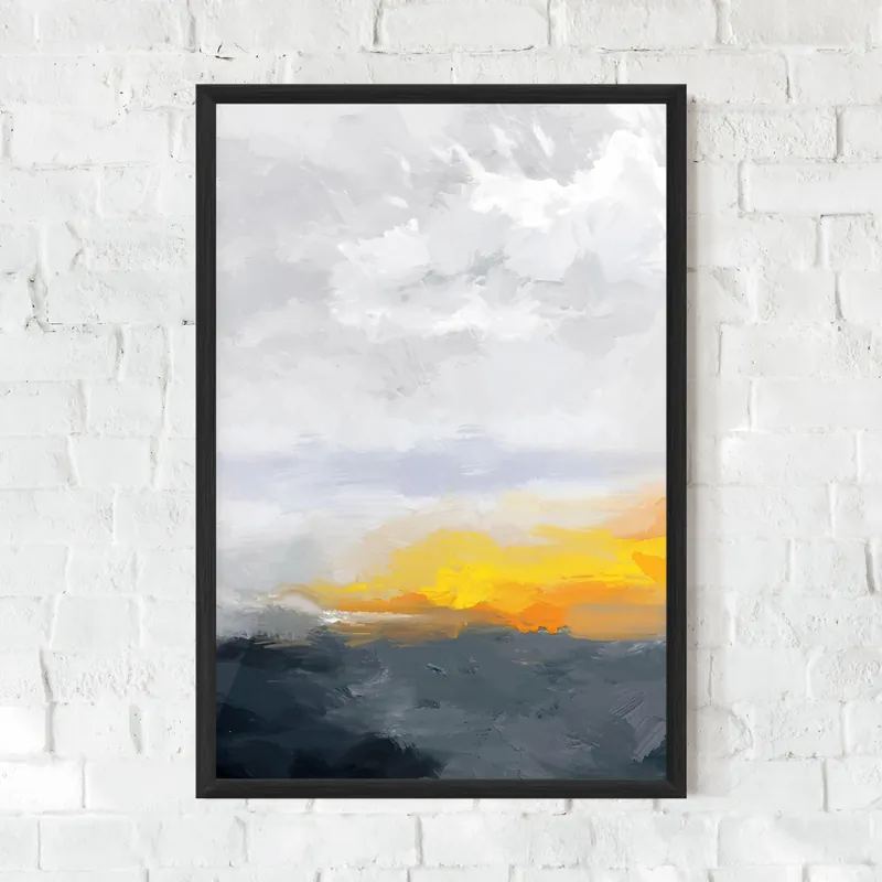 Finale Aktion Gerahmte Poster Sunset Light Art