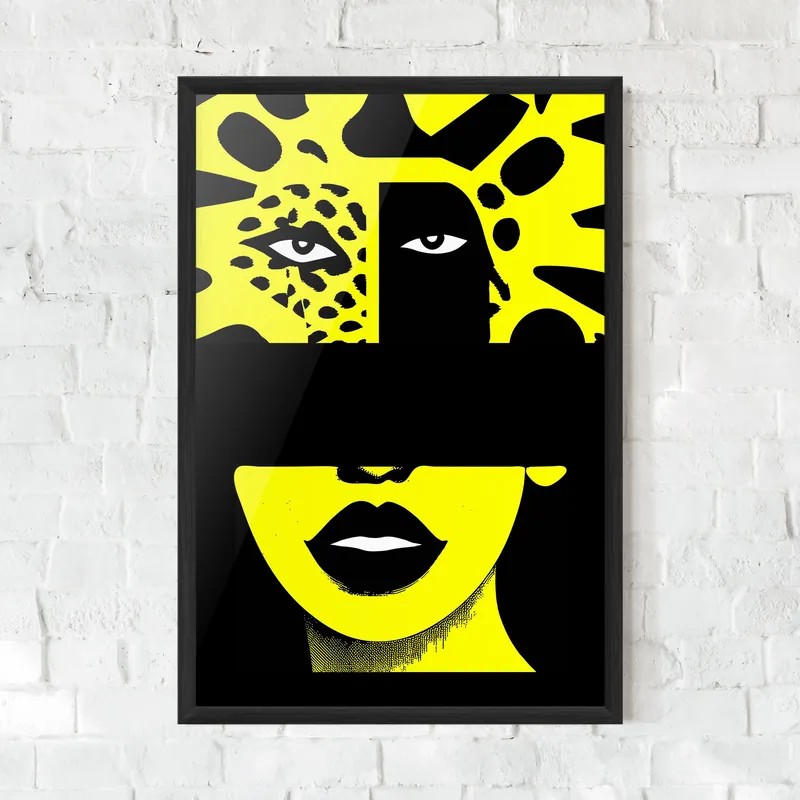 Top-Preis Gerahmte Poster Jaguar Woman Art
