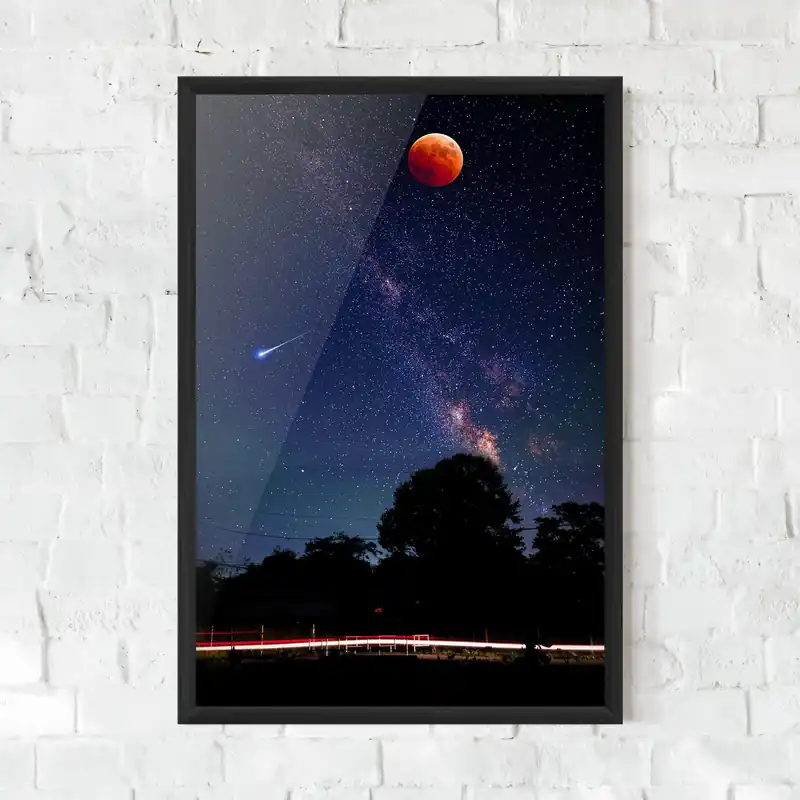Gerahmte Poster Red Moon Neue Kollektion