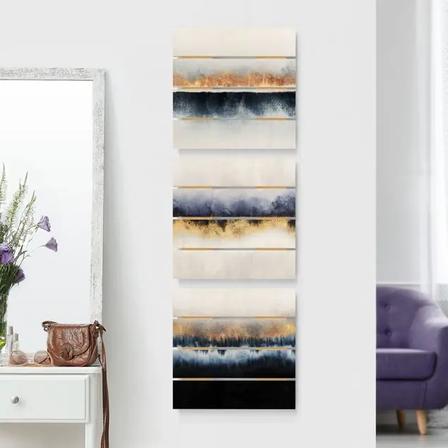 Aquarell Horizont Gold Blau Saisonangebot