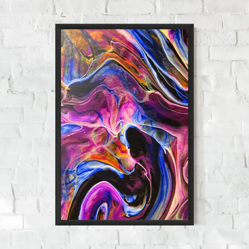 Geprüft Gerahmte Poster Colourful Abstract Shades