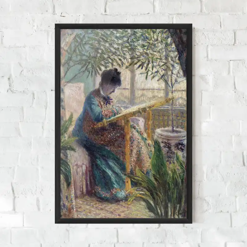 Gerahmte Poster Monet Embroidering Beliebt