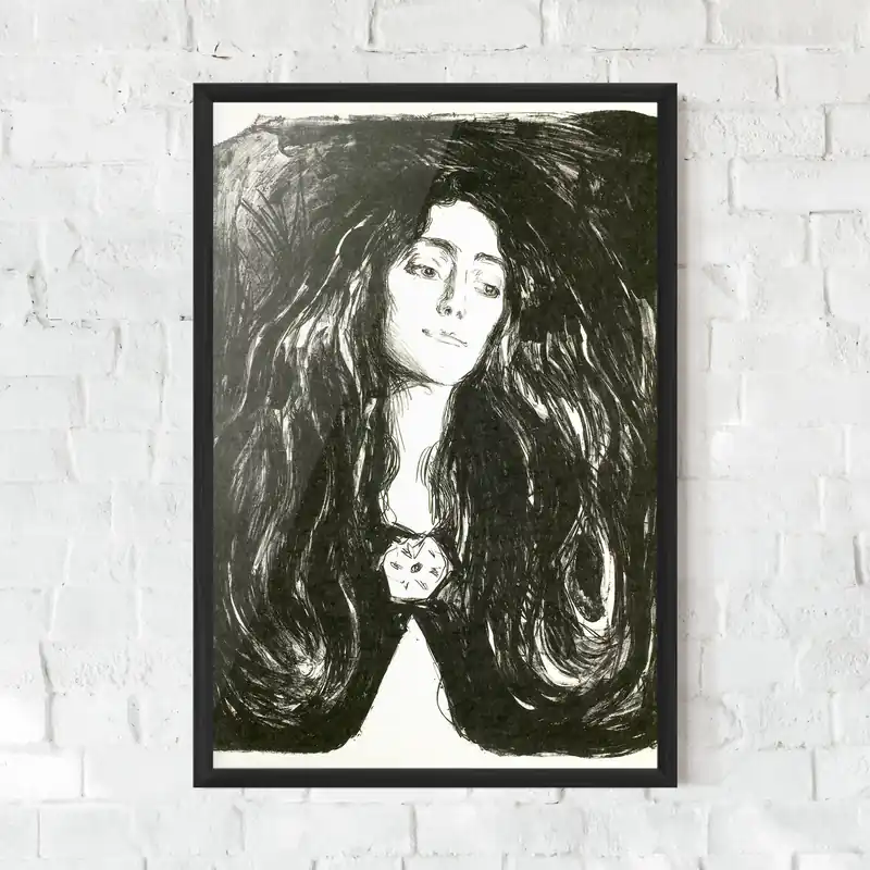 Meistverkauft Gerahmte Poster The Brooch Eva Mudocci