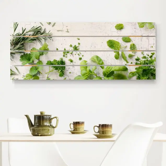 Echt Kräuter auf Holz Shabby