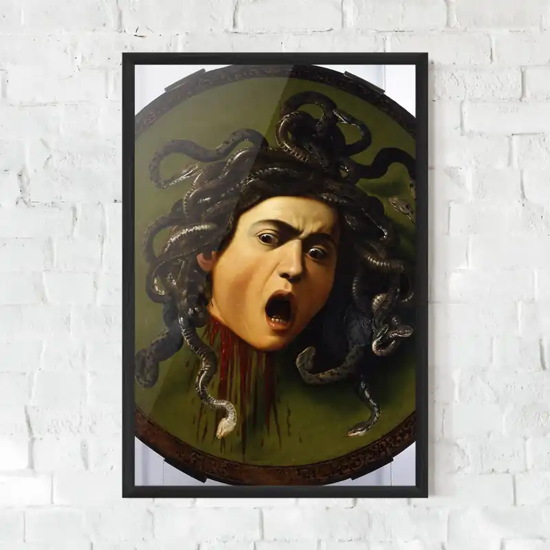 Gerahmte Poster Caravaggio Medusa Highlight