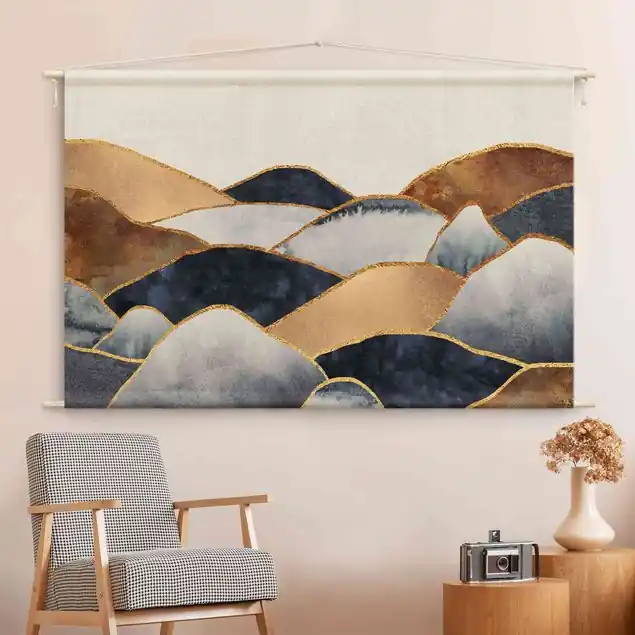 Goldene Berge Aquarell Bestseller