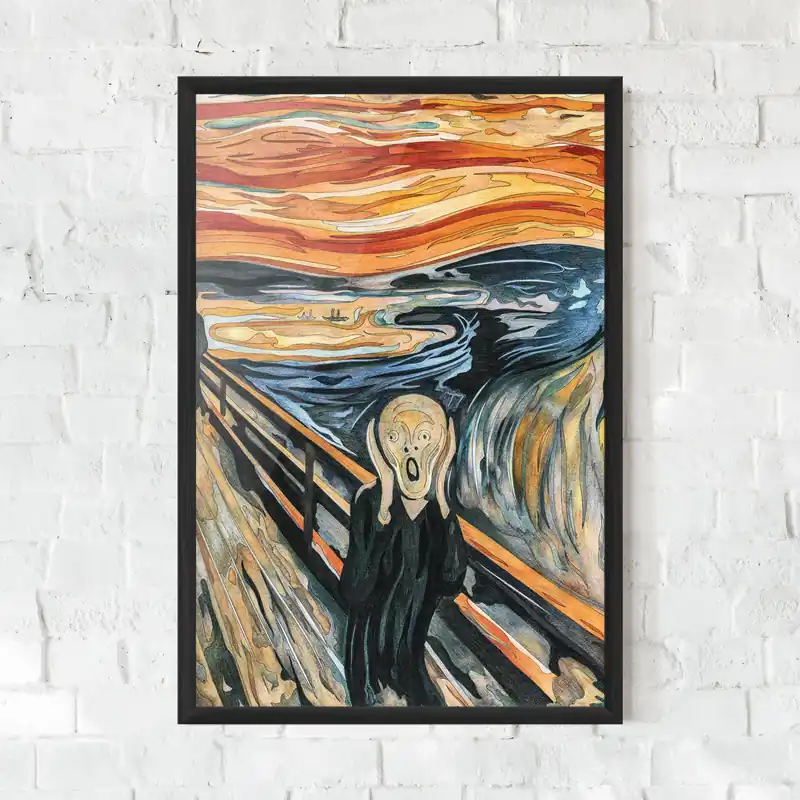 Gerahmte Poster The Scream Online Kaufen