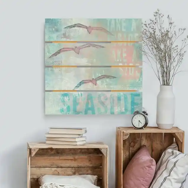 Echt Shabby Chic Collage - Möwen